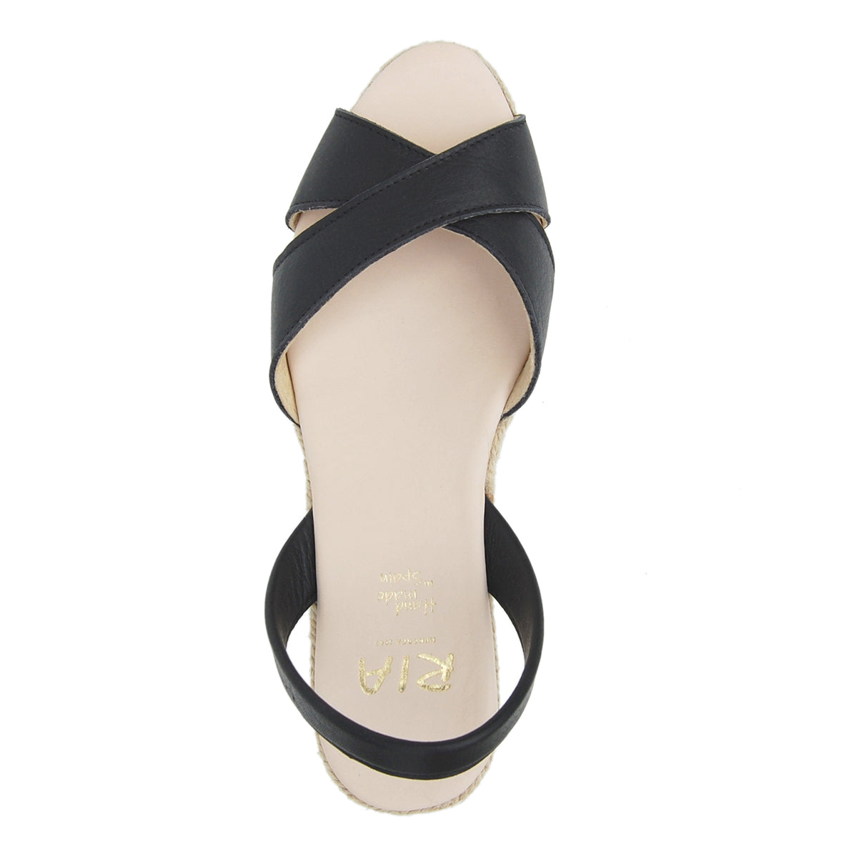 Loretta Low Jute Wedge Espadrilles in Black