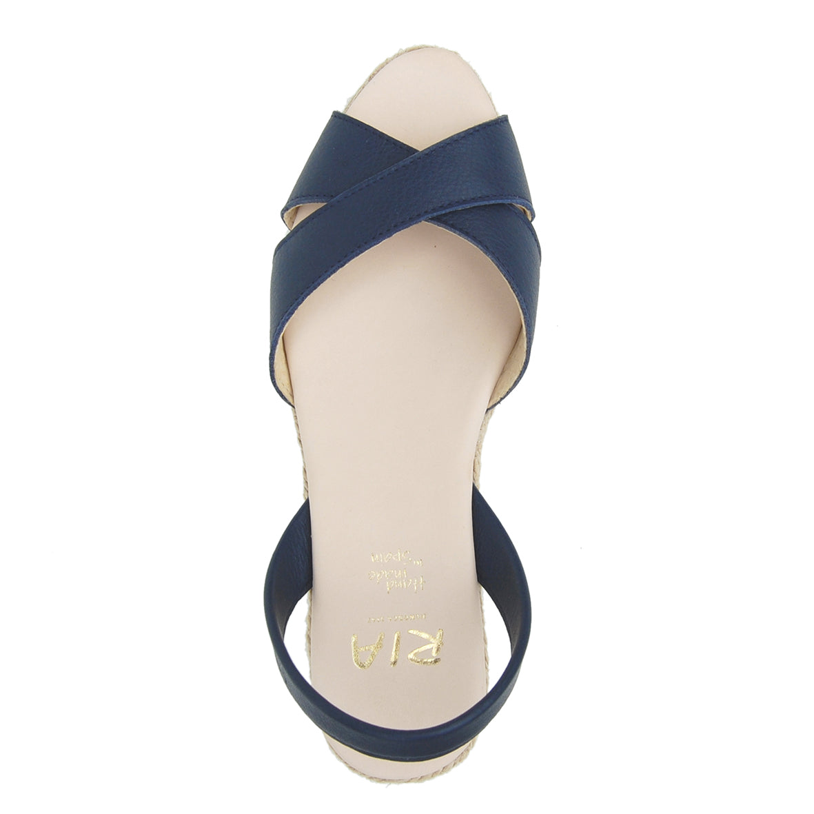 Loretta Low Jute Wedge Espadrilles in Navy