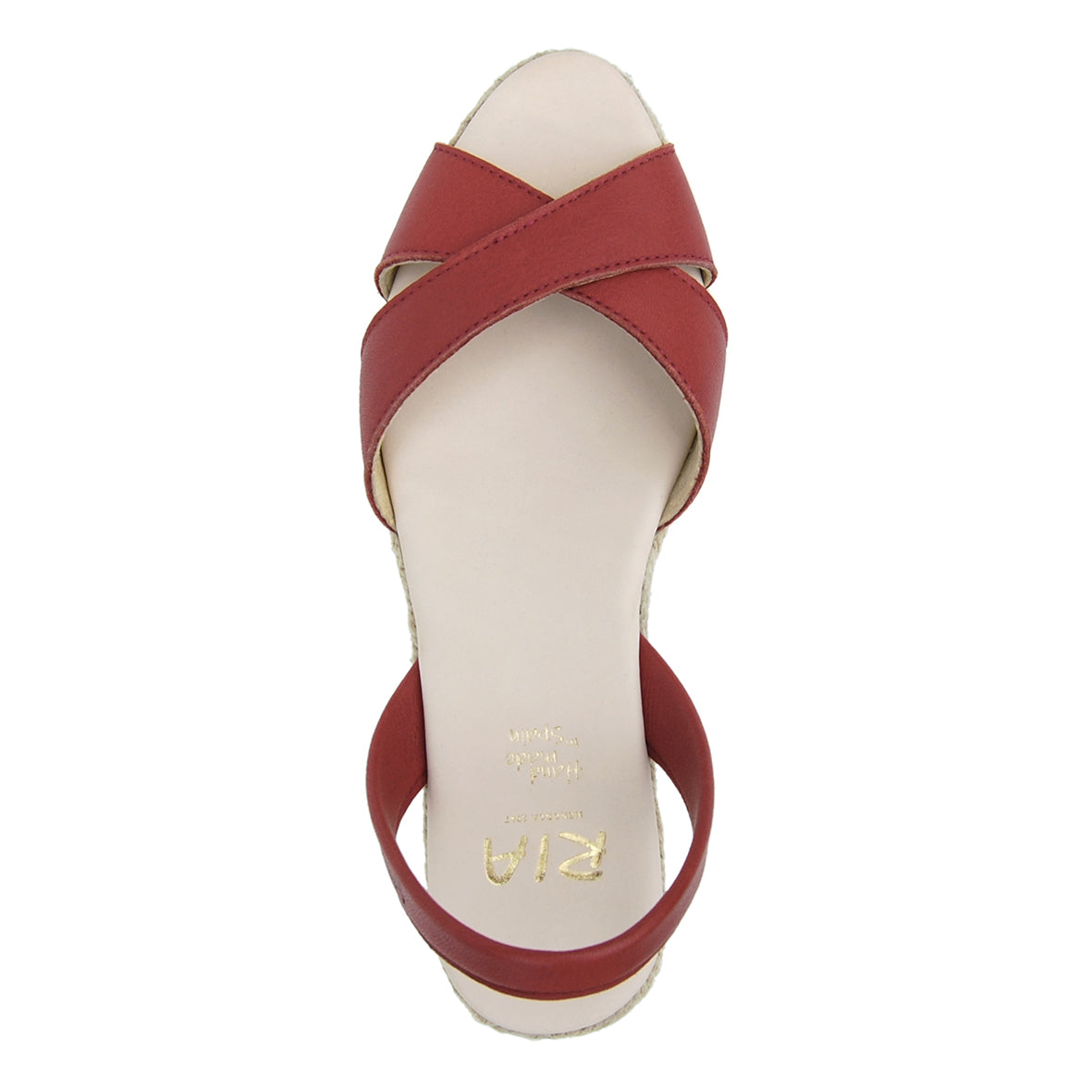 Loretta Low Jute Wedge Espadrilles in Red