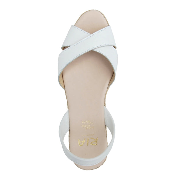 Loretta Low Jute Wedge Espadrilles in White