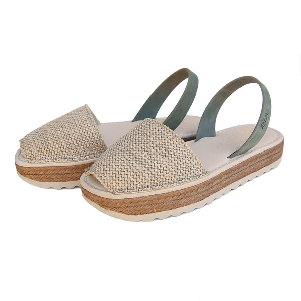 Paco Cushioned Sandal in Natural