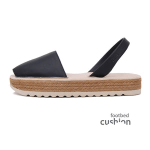 Spanish Sandals in leather and jute on sale for summer