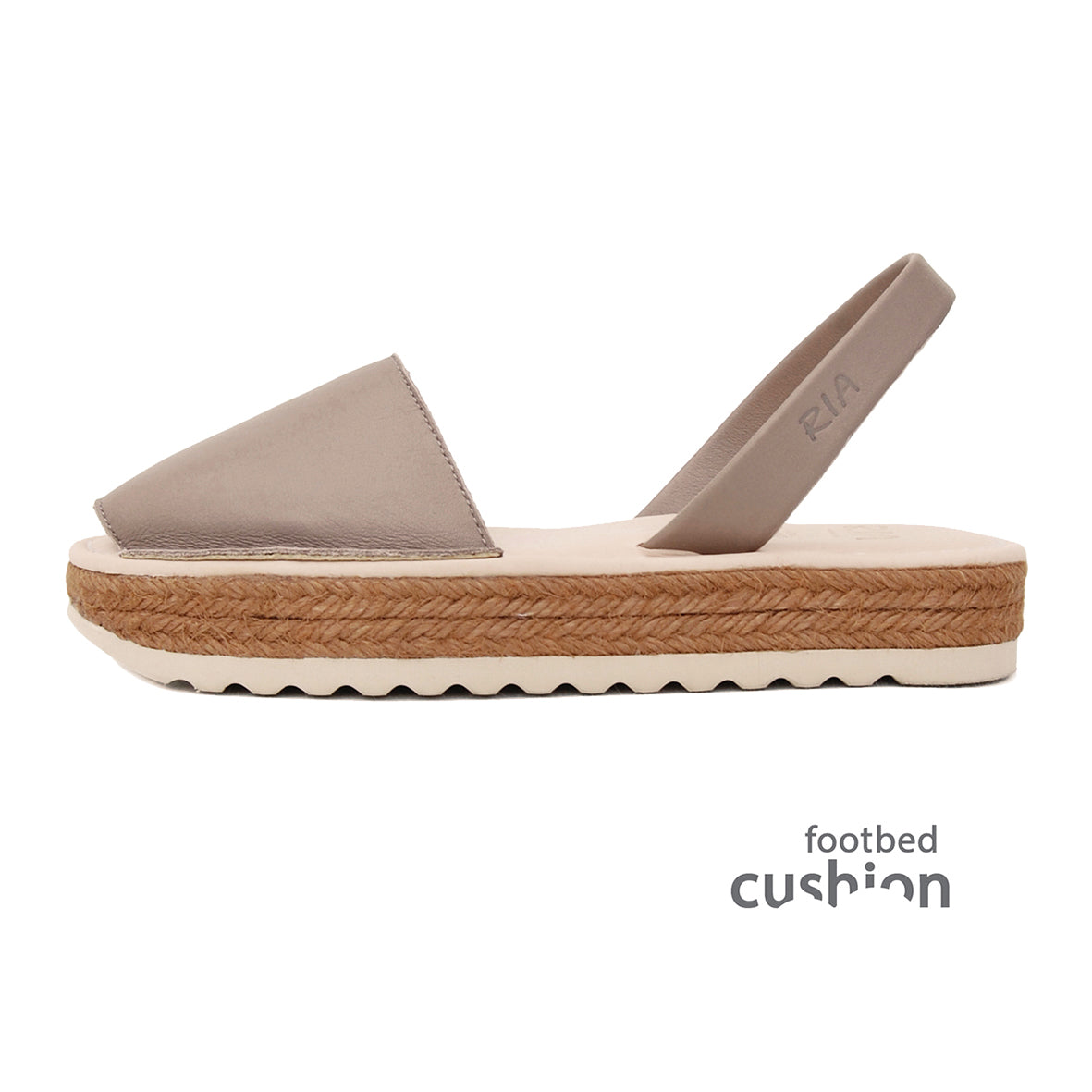Ria Avarcas on Sale in Beige Platform