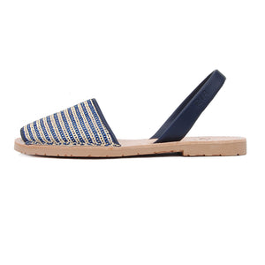 Clio Avarcas Menorcan Sandals in Navy