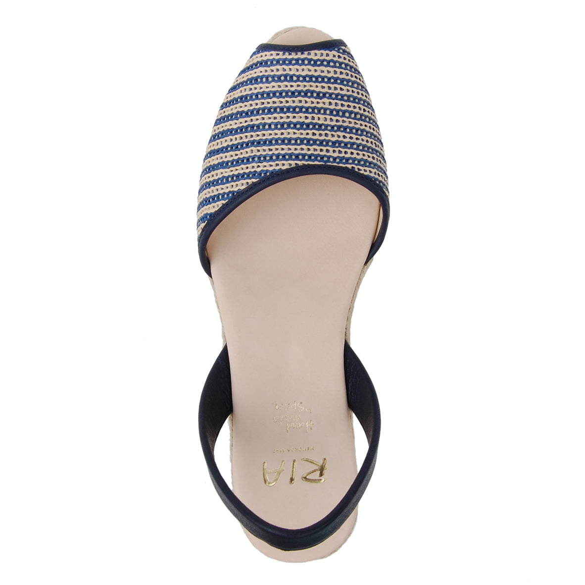 Palma Low Jute Wedge Espadrilles in Navy