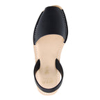Avila Cushioned Avarcas Sandals in Black