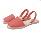 Avila Cushioned Avarcas Sandals in Coral