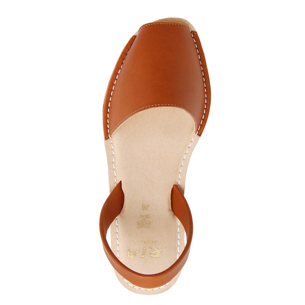 Avila Cushioned Avarcas Sandals in Tan