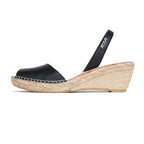 Avarcas Wedge Espadrilles Bosc in Black