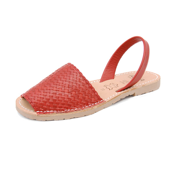 Avarcas Menorcan Sandals Fornells in Red