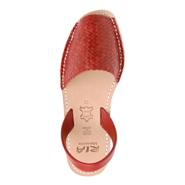 Avarcas Menorcan Sandals Fornells in Red