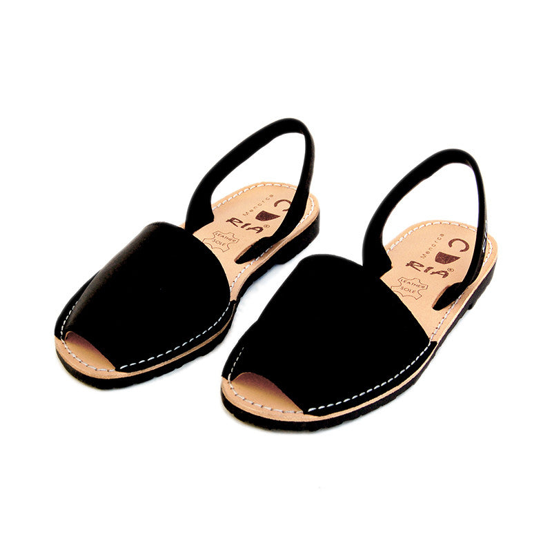 Avarcas Menorcan Sandals Morell in Black