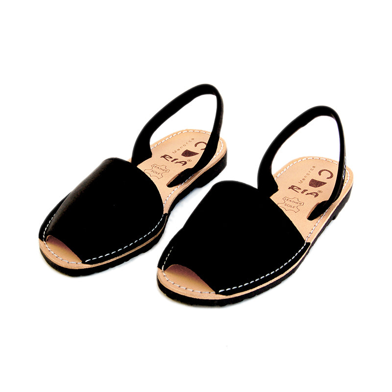 Mens Avarcas Menorcan Sandals Torres in Black