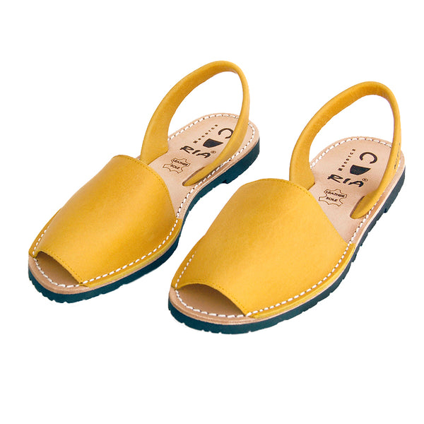Avarcas Menorcan Sandals Morell in Mustard Yellow