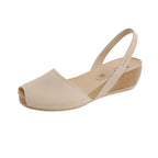 Avarcas Cork Wedge Cardona in Beige