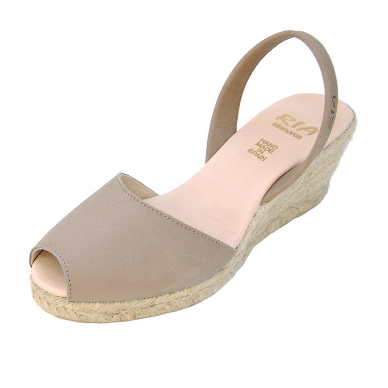 Avarcas Wedge Espadrilles Foro in Putty