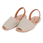 Mens Avarcas Menorcan Sandals Torres in Linen Canvas