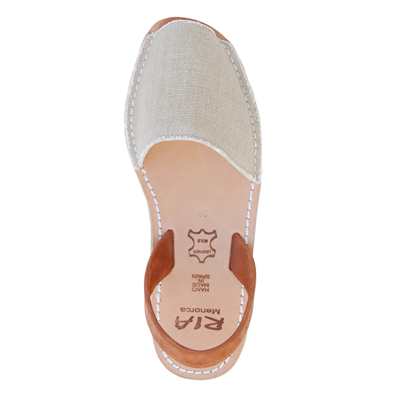 Mens Avarcas Menorcan Sandals Torres in Linen Canvas