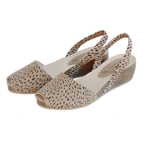 Avarcas Cork Wedge Cardona in Lynx Look