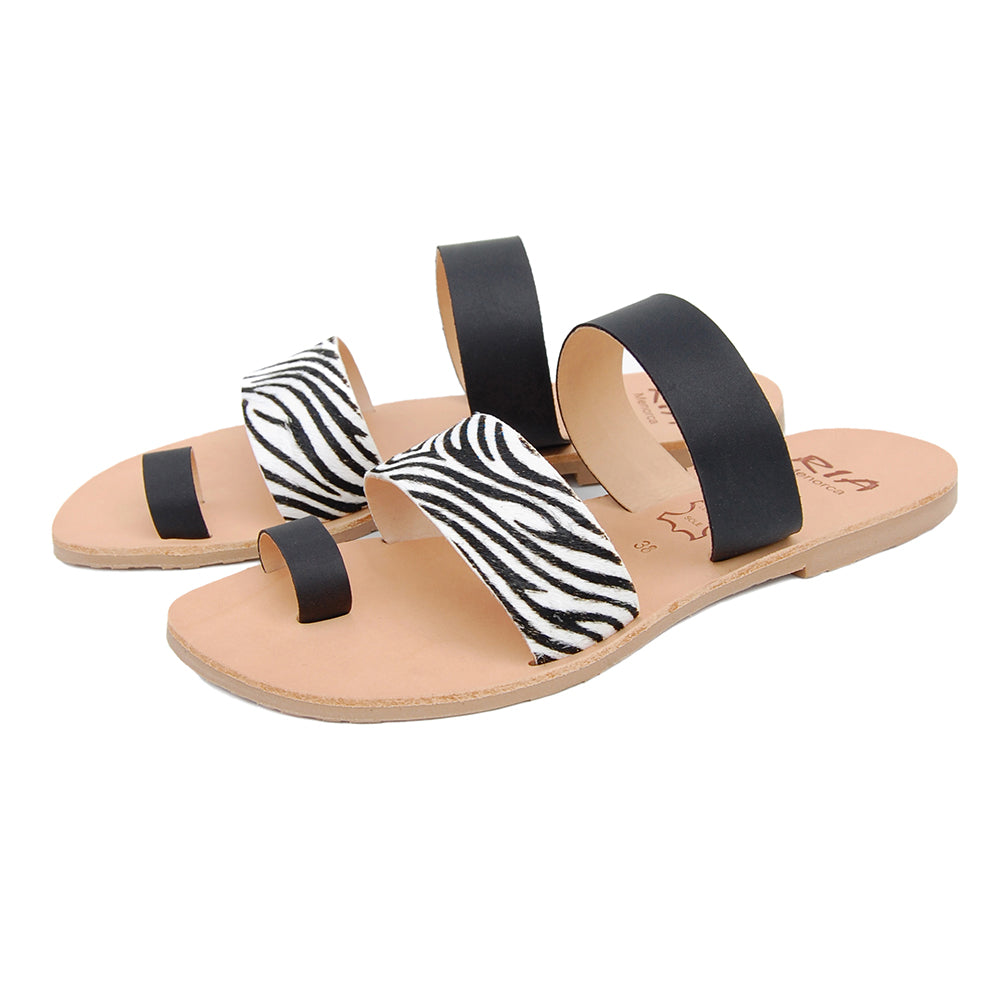 Rico Spanish Slides in Zebra