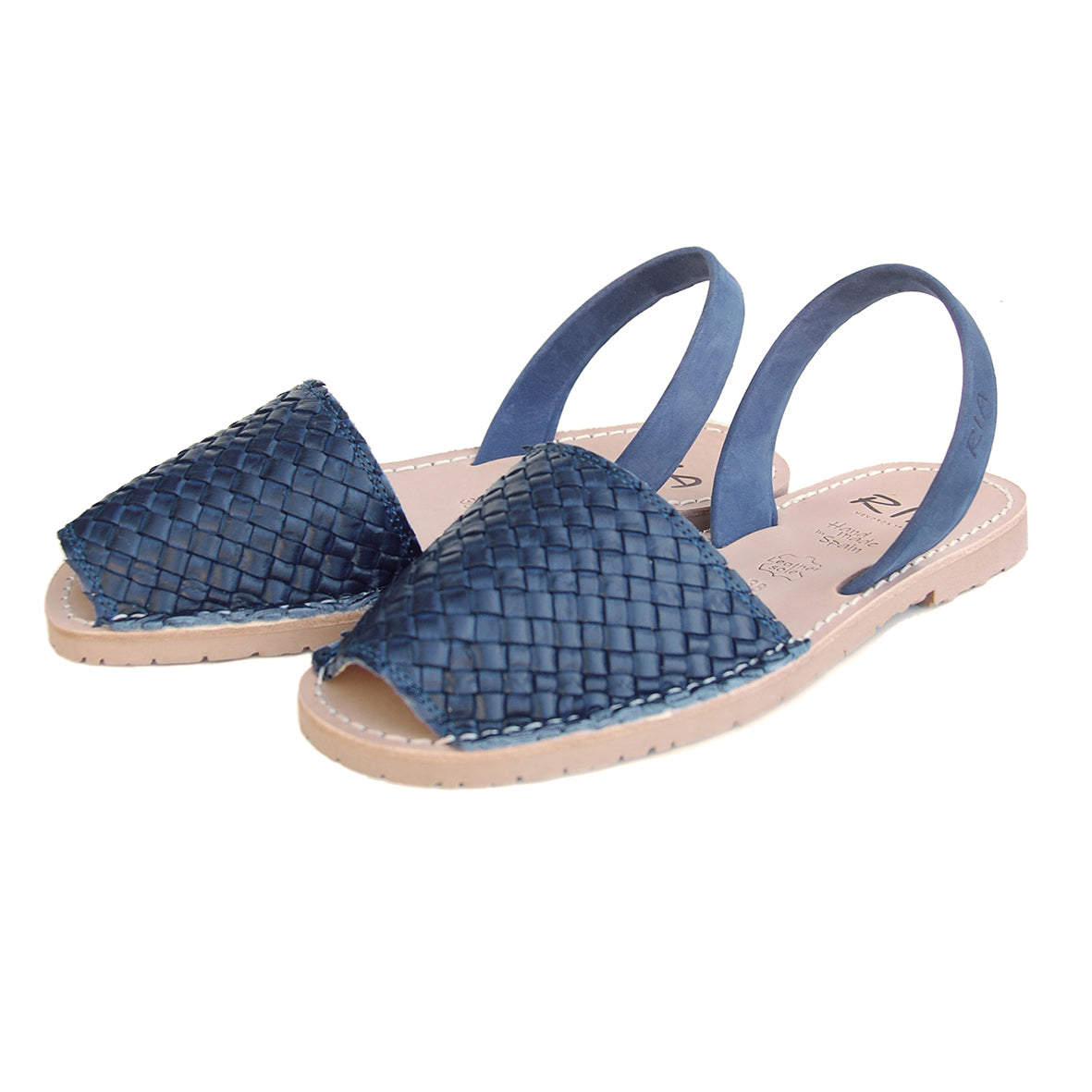 Viva Avarcas Braided Sandals in Navy