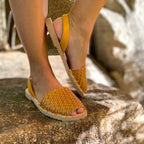 Viva Avarcas Braided Sandals in Honey