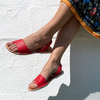 Costa Avarcas Menorcan Sandals in Cherry