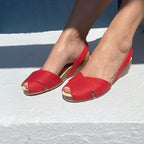 Cruz Cork Wedge in Red