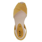 Cruz Cork Wedge in Mustard