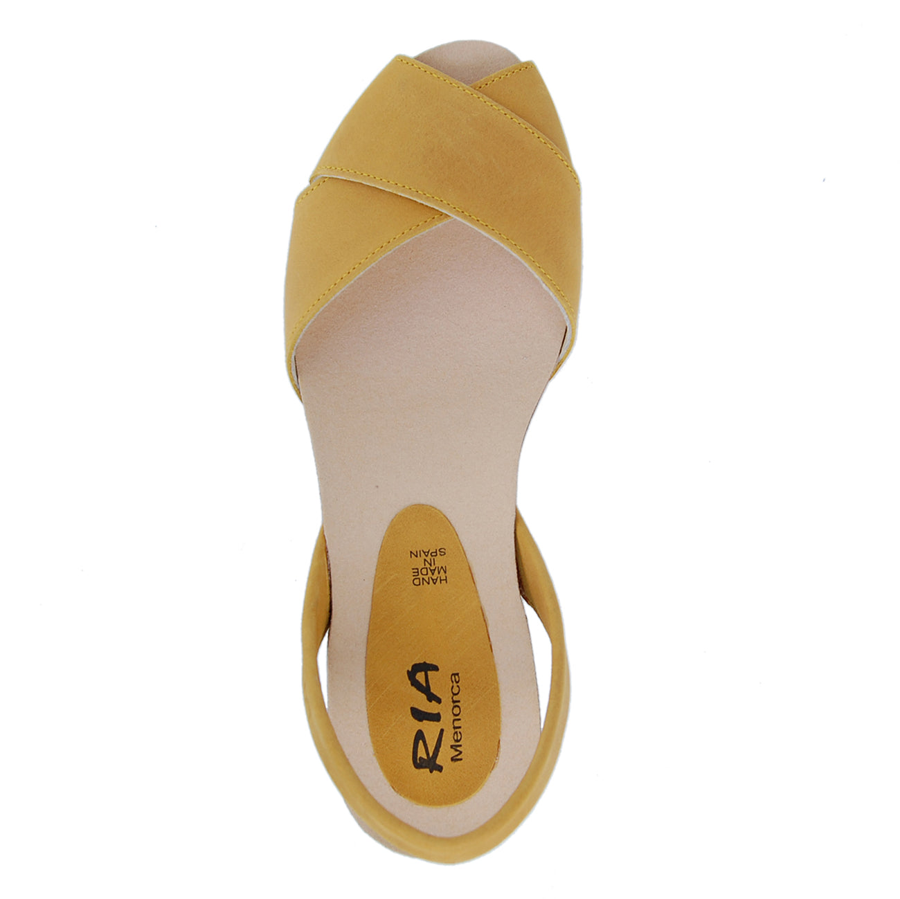 Cruz Cork Wedge in Mustard